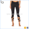 Wrap tie aberturas para las piernas Activewear deportes fitness atlético legging